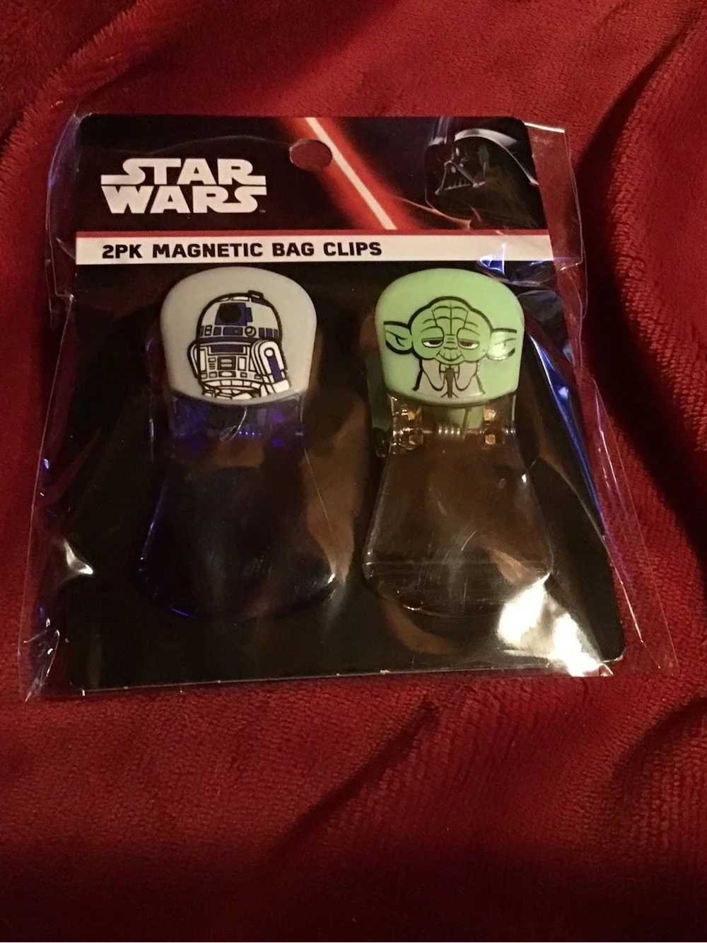 Star Wars The Mandalorian Grogu Magnetic Bag Clips - Green, Gold, Blue